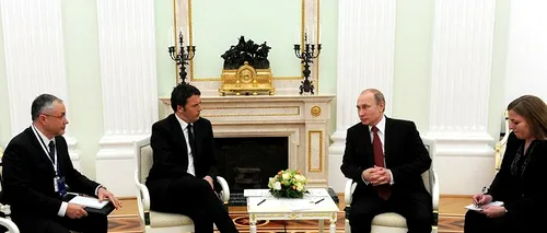 Vladimir Putin, după o întâlnire de trei ore cu Matteo Renzi: Italia este un partener privilegiat al Rusiei