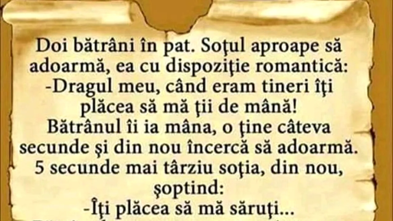 Bancul de joi | Pensionarii și dispoziția romantică
