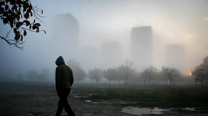 Cod galben de ceață în București și în nouă județe din sud și est