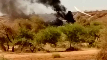 VIDEO | Prăbuşirea unui avion de tip Iliuşin-76 al armatei din Mali cu mercenari din Wagner la bord, surprinsă de o înregistrare video