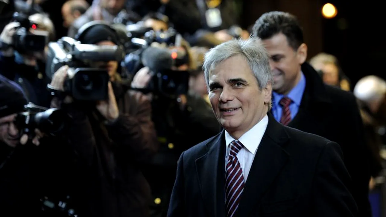 Șeful guvernului austriac susține crearea unei uniuni bancare europene