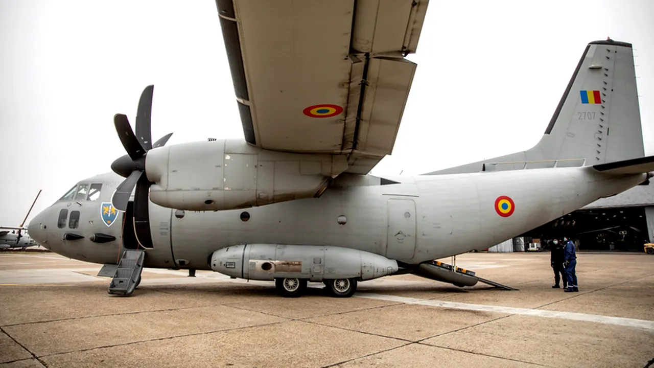 Un avion Spartan a avut probleme tehnice în timpul unui zbor. Echipajul a decis oprirea motorului stâng