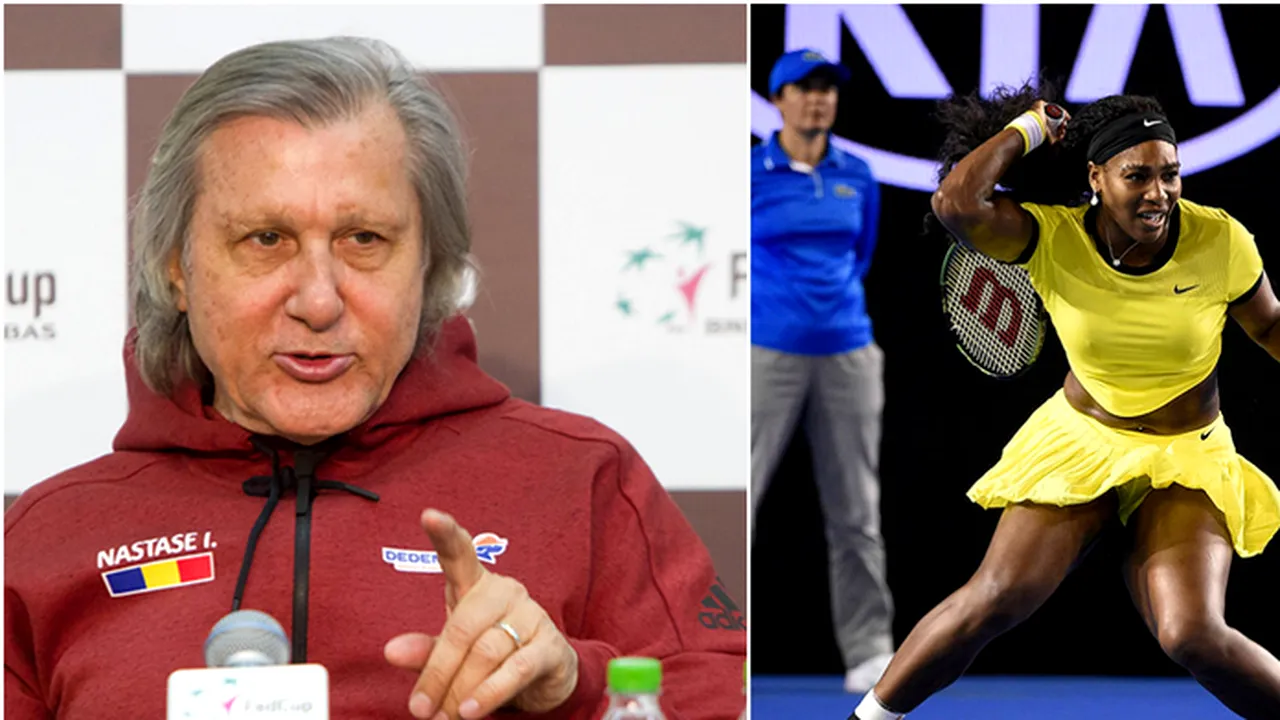 Ilie Năstase o atacă din nou pe Serena Williams. „Arată bine îmbrăcată! Nu poate slăbi până la Roland Garros!