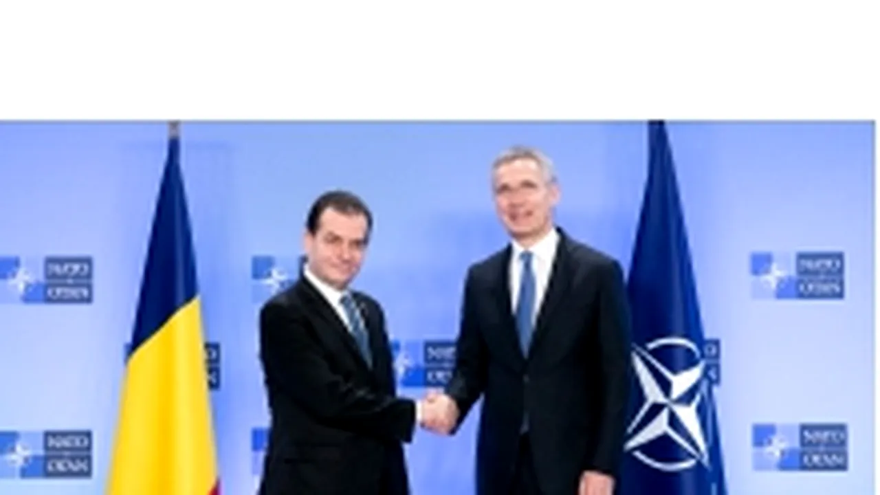 Întâlnire la nivel înalt: Secretarul general NATO, discuție cu Ludovic Orban despre tensiunile din Orientul Mijlociu - VIDEO