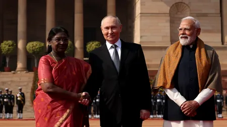 India l-a trecut pe Vladimir Putin pe meniu vegetarian. Cu ce a fost servit președintele rus la banchetul de stat de la Palatul din New Delhi