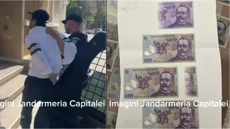 Jandarmeria a capturat un posibil falsificator de bani, în sectorul 2 al Capitalei. Ce au găsit agenții asupra bărbatului