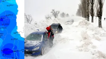 DRUMURI ÎNCHISE. Cod PORTOCALIU în 9 județe. 10.000 de oameni, izolați în Botoșani. Reacția premierului: 