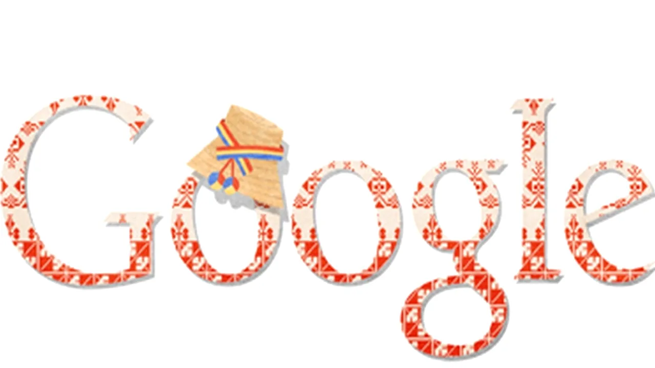 Ziua Națională a României. Google sărbătorește Ziua Națională a României printr-un logo special