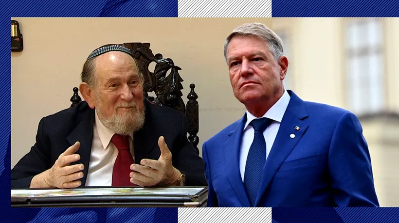 Preşedintele Klaus Iohannis i-a conferit Marelui Rabin al României, Menachem Hacohen, Ordinul Naţional „Steaua României” în grad de Mare Ofiţer