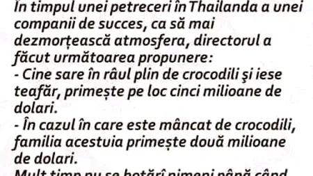 BANCUL ZILEI | Team-building în Thailanda