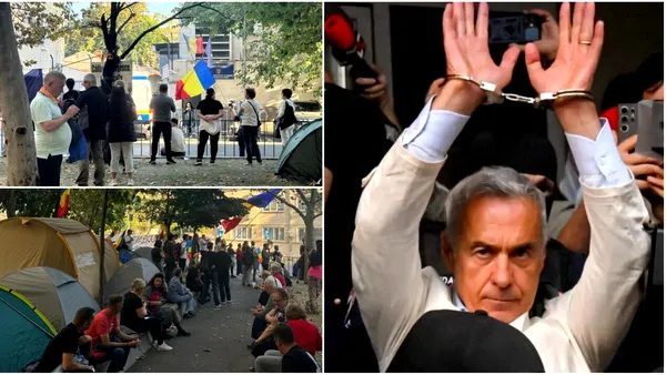 A 12-a zi de proteste în fața Arestului Central, unde este închis Călin Georgescu. Susținătorii campează în zonă și cer eliberarea fostului prezidențiabil
