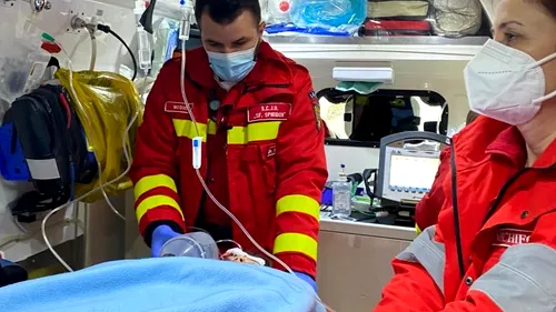 Accident rutier grav în Iași. Un copil de 13 ani, transportat cu elicopterul la spital: „Ne rugăm să trăiască, e o minune de copil”
