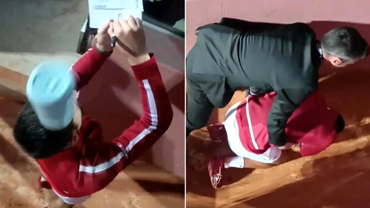 Nebunie la Roma: Novak Djokovic a fost LOVIT cu o sticlă în cap. VIDEO
