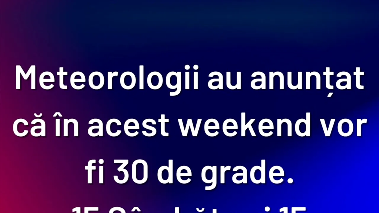 Bancul de vineri | Anunț de ultimă oră al meteorologilor