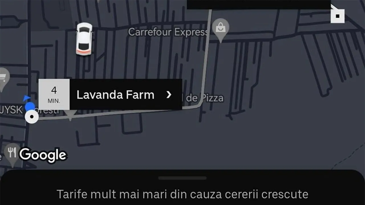 Suma uriașă de bani cerută unui clujean pentru o cursă UBER de doar 2 kilometri