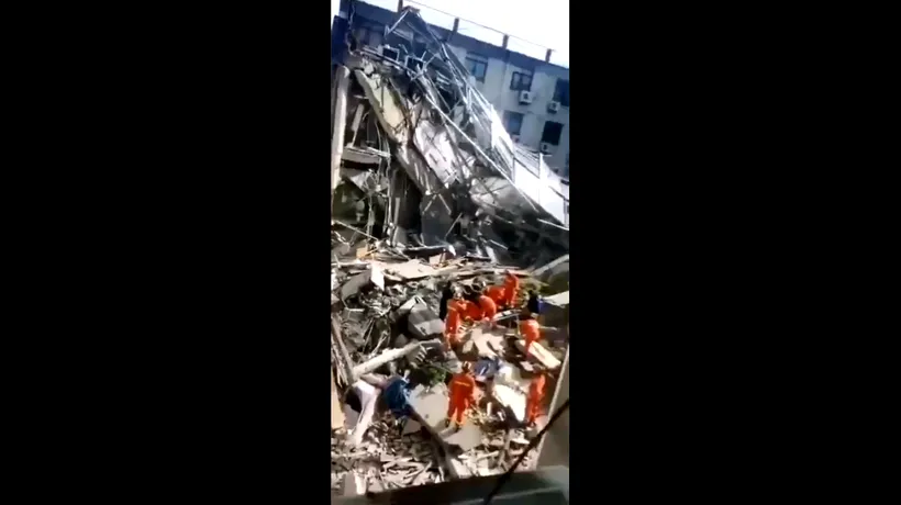 Un hotel din China s-a prăbușit. Cel puţin o persoană a murit, iar altele sunt date dispărute