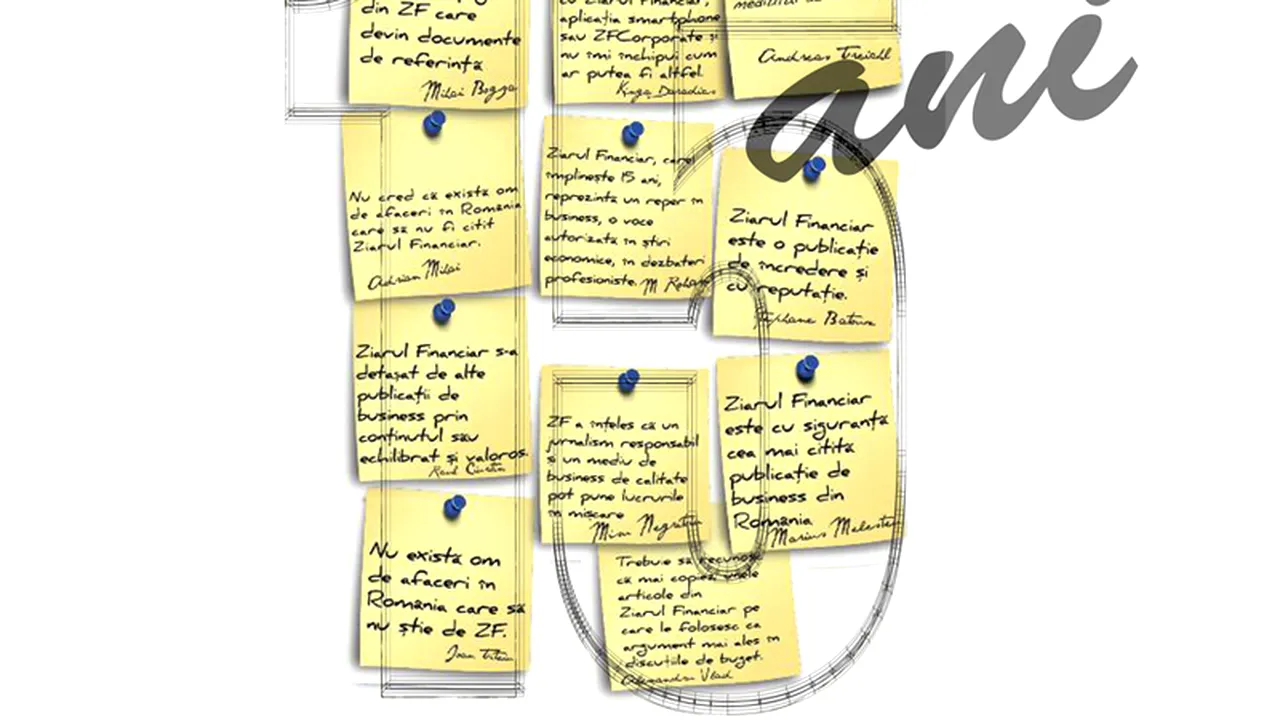 Mesajul Ziarului Financiar la aniversarea a 15 ani: Conștiința de sine. Conștiința puterii