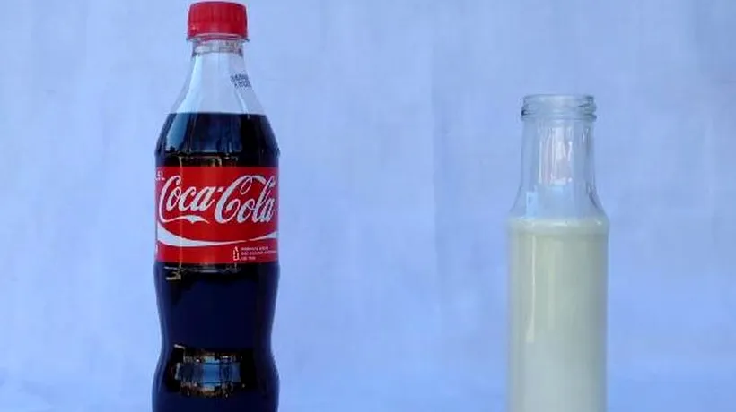 Ce se întâmplă când amesteci laptele cu Coca-Cola