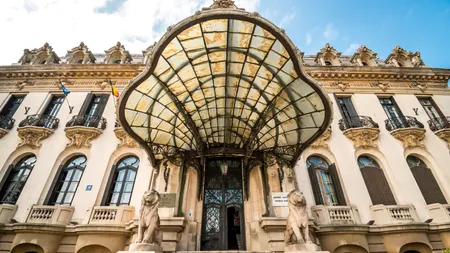 FOTO | Ministrul Culturii anunță o nouă licitație pentru restaurarea Palatului Cantacuzino din București, care găzduiește Muzeul Enescu