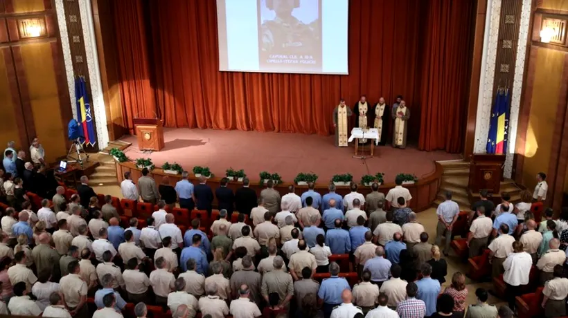 Ceremonie de comemorare a militarului român ucis în Kabul, la MapN