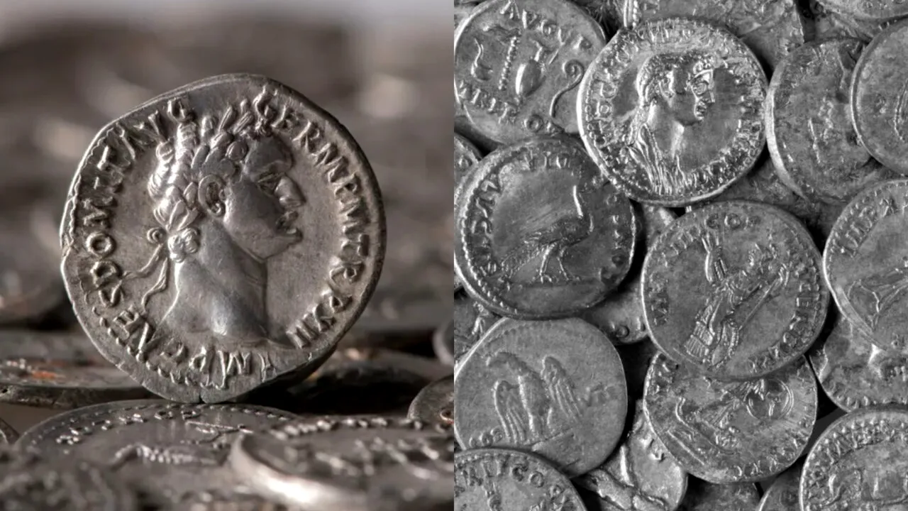 Un arheolog amator a descoperit 943 de monede romane pe un câmp din Germania. Monedele spun povestea a 300 de ani de istorie romană