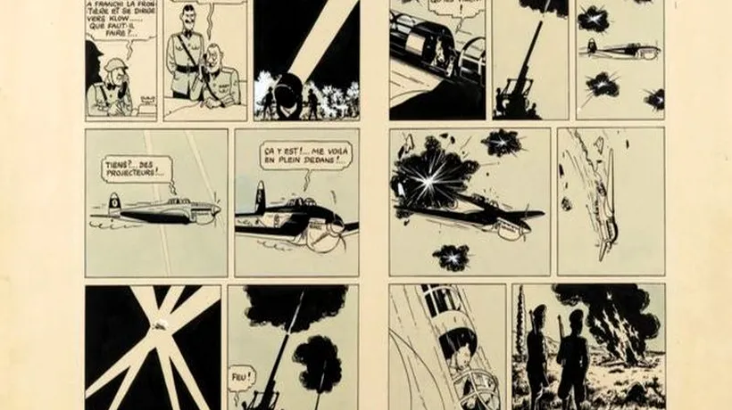 Pentru ce sumă a fost vândută la licitație o bandă desenată cu Tintin