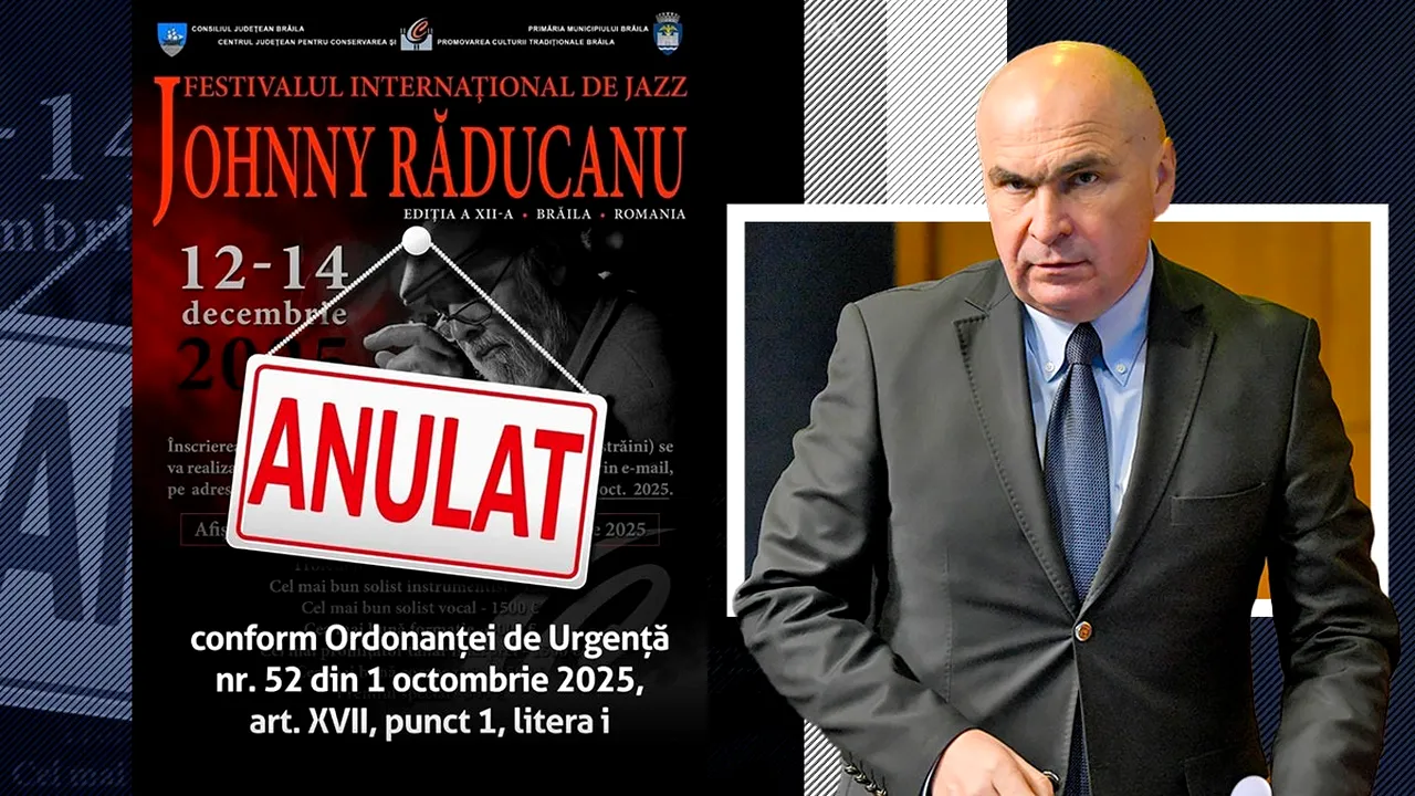 Artiștii se revoltă împotriva lui Ilie Bolojan pentru OUG-ul care îi lovește direct. Festivalul Internațional de Jazz „Johnny Răducanu” nu va mai fi organizat