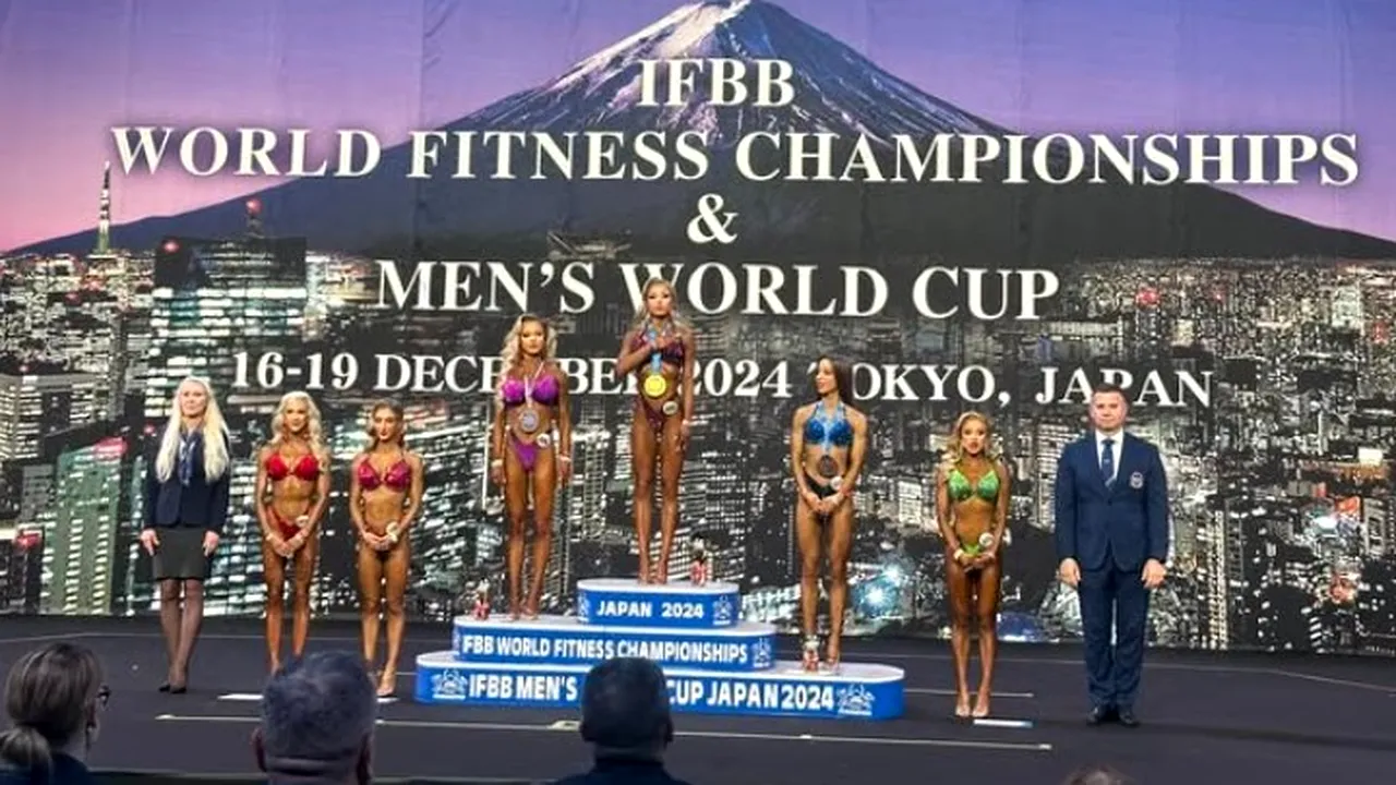 7 medalii pentru România în Japonia! Ce s-a întâmplat la Campionatul Mondial de Fitness IFBB