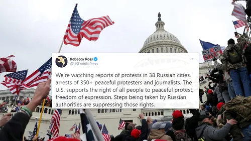 Rusia cere explicații Americii pentru protestele de la Moscova! Ce rol au jucat SUA în evenimentele din Piața Roșie