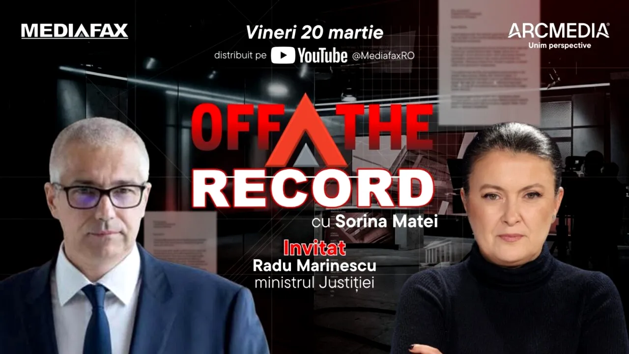 OFF The Record I Invitat: Radu Marinescu, ministrul Justiției