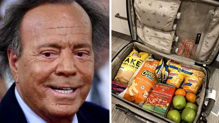 Cele 13 alimente din cauza cărora Julio Iglesias a fost reținut pe aeroport. Ce mâncare avea în valiză, de fapt