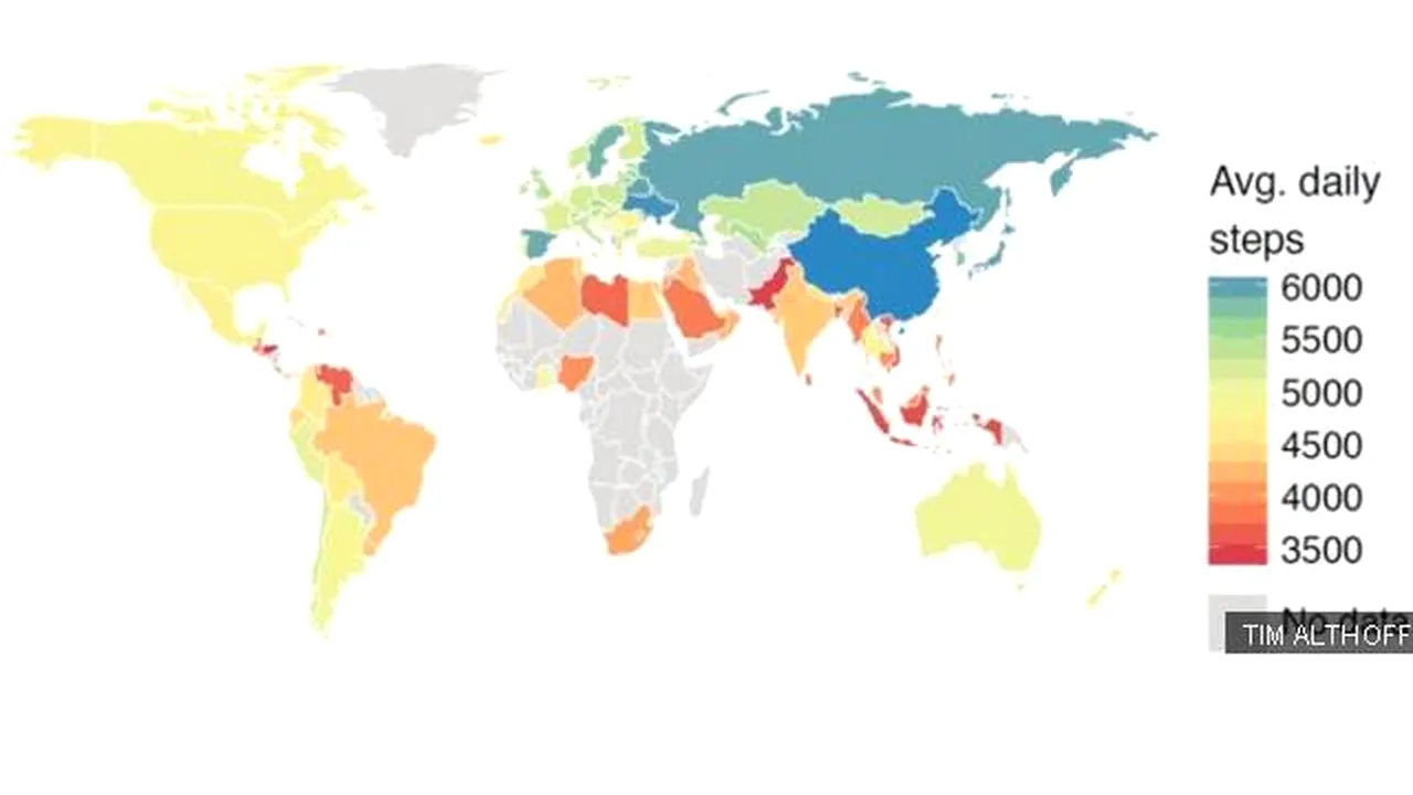 Trăiești în cea mai leneșă țară din lume? Pe ce loc se situează România 