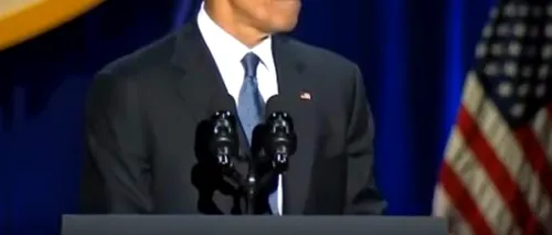Momentul în care Obama a izbucnit în lacrimi în timp ce susținea ultimul discurs în calitate de președinte. VIDEO
