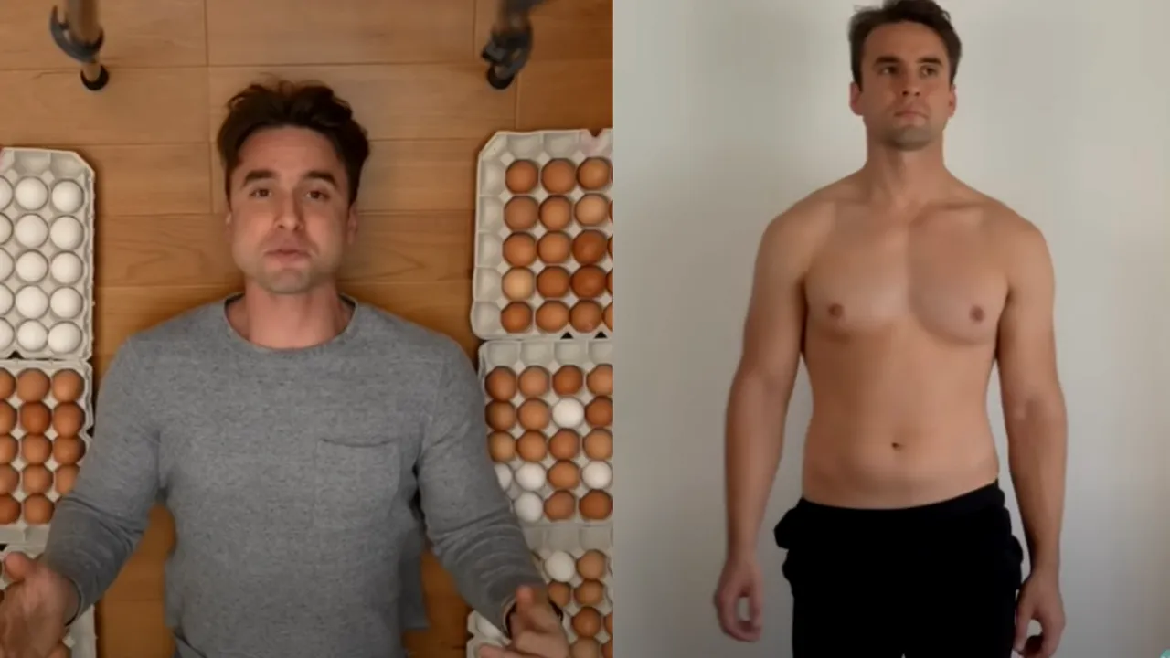 Ce a pățit un influencer pasionat de fitness, după ce a mâncat 1000 de OUĂ într-o singură LUNĂ. Efectele au fost surprinzătoare