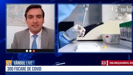 Andrei Baciu, la GÂNDUL LIVE, despre evoluția pandemiei: Important este să încercăm să scădem cât mai mult acest trend pentru ca proporțional să ajungă mai puțini pacienți la Terapie Intensivă - VIDEO