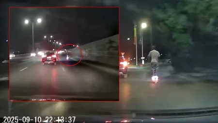 Un tânăr a fost surprins circulând cu trotineta electrică pe Autostrada A3 București - Ploiești. Ce arată legea