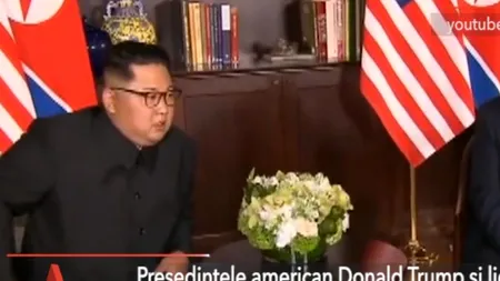 Donald Trump s-a întâlnit cu Kim Jong-un în Singapore
