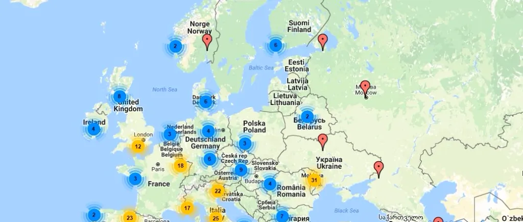 Harta secțiilor de votare din Diaspora. Unde pot vota românii din străinătate