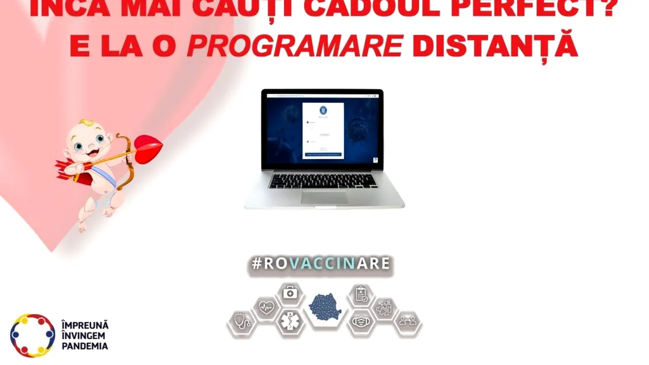 Comitetul de Vaccinare, mesaj inedit de Valentine’s Day: „Încă nu ai găsit cadoul perfect? Programează-ţi jumătatea la cele 2 întâlniri salvatoare”
