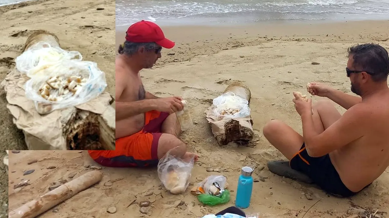 Mai mulți clujeni au savurat SLĂNINĂ, brânză de oaie și ceapă, pe plajă în Filipine: „Nu scoți nici în Filipine Ardealul din clujeni”