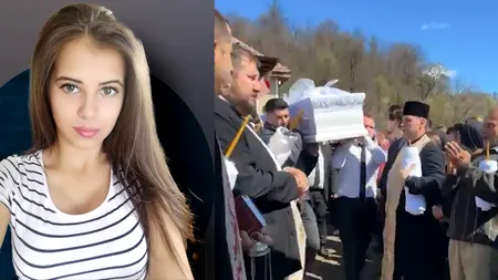 Imaginile DURERII la înmormântarea studentei ucise la Timișoara. 