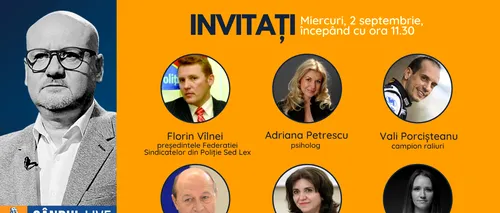Ministrul Educației și Cercetării, Monica Anisie, se află printre invitații lui Bogdan Pavel la ediția Gândul LIVE de miercuri, 2 septembrie, de la ora 11.30