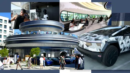 The Tesla Diner, primul restaurant retro-futuristic deschis de Elon Musk: Clienții pot mânca burgeri, se pot uita la filme și își pot încărca mașinile