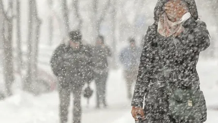 ANM a anunțat prognoza meteo pentru prima jumătate a lunii februarie. Zonele unde va ninge puternic