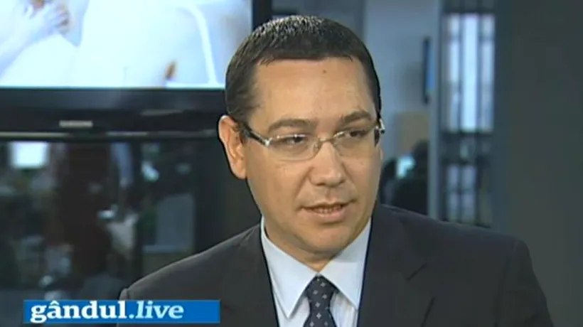 Victor Ponta, la Gândul LIVE: Guvernul nu va trage în acest an tranșe din acordul preventiv cu FMI
