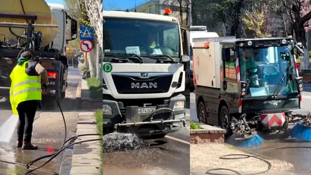 (P) Curățenia continuă pe străzile Sectorului 5: peste 120 de lucrători implicați zilnic