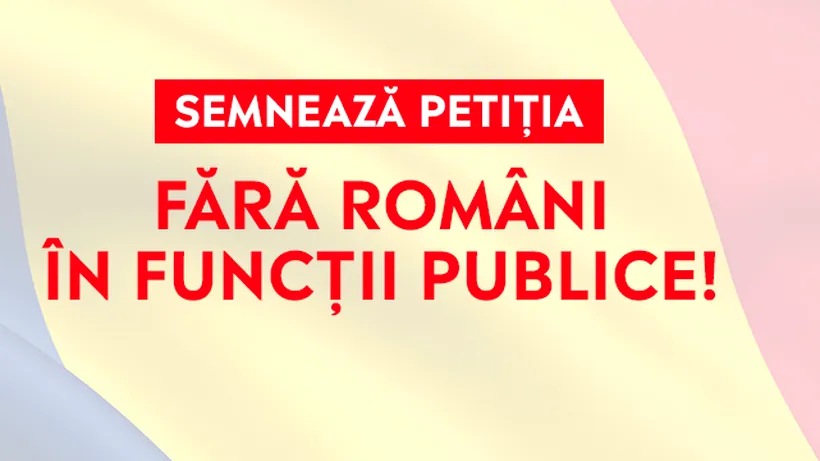 Reacții împărțite după petiția „Fără români în funcții publice”! Valeriu Șuhan: „E o jignire la adresa românilor”