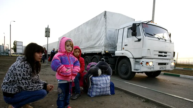 Rusia a trimis un nou convoi umanitar în Ucraina. Observatorii care au vrut să-l inspecteze au avut parte de o surpriză