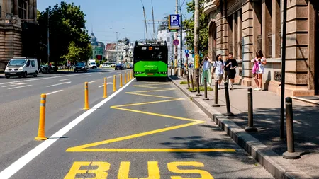 Noi benzi unice pentru STB în București. Unde sunt culoarele dedicate transportului public