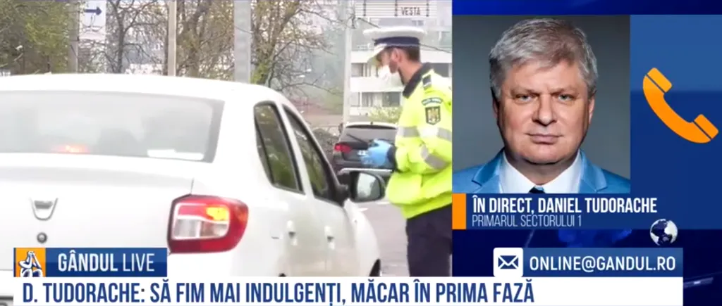 GÂNDUL LIVE. Daniel Tudorache: „Stop amenzilor aberante! Polițiștii ar trebui să fie mai indulgenți și să încerce să le explice oamenilor cu vorba bună să stea în case”